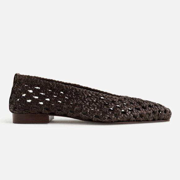 Madewell Ruth Ballet Flat in Woven Leather - Picture 2 of 5
